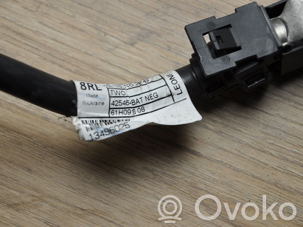 Opel Astra K Negative earth cable (battery) 