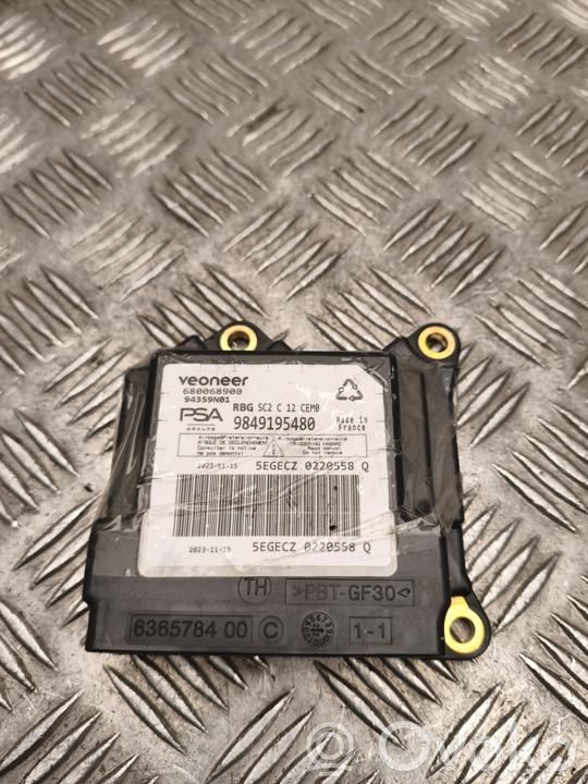 Citroen C4 III e-C4 Centralina/modulo airbag 