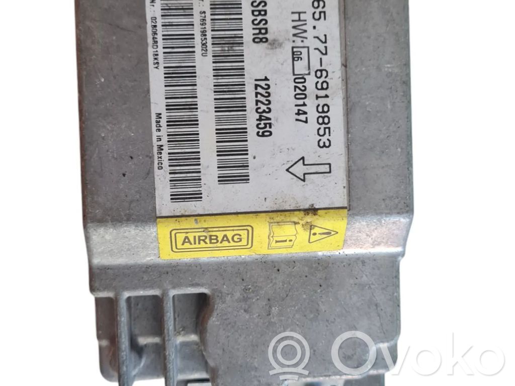 BMW 7 E65 E66 Module de contrôle airbag 