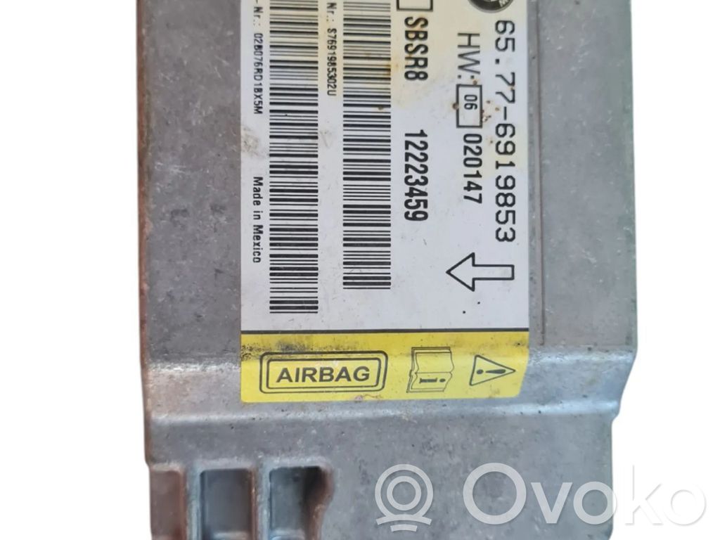 BMW 7 E65 E66 Module de contrôle airbag 