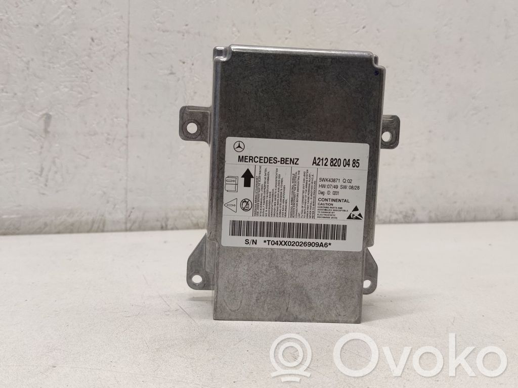 Mercedes-Benz E W212 Airbag control unit/module 