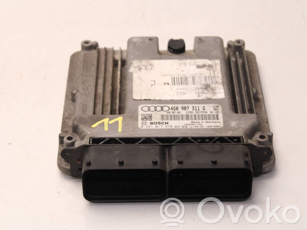 Engine control unit/module   4G0907311G,0281017970,4G0907401