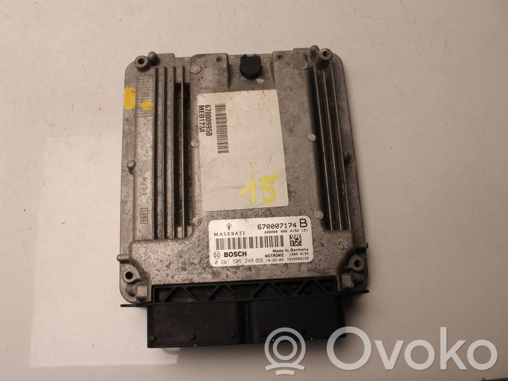 Engine control unit/module   670007174B,1039S62152,0261S09248