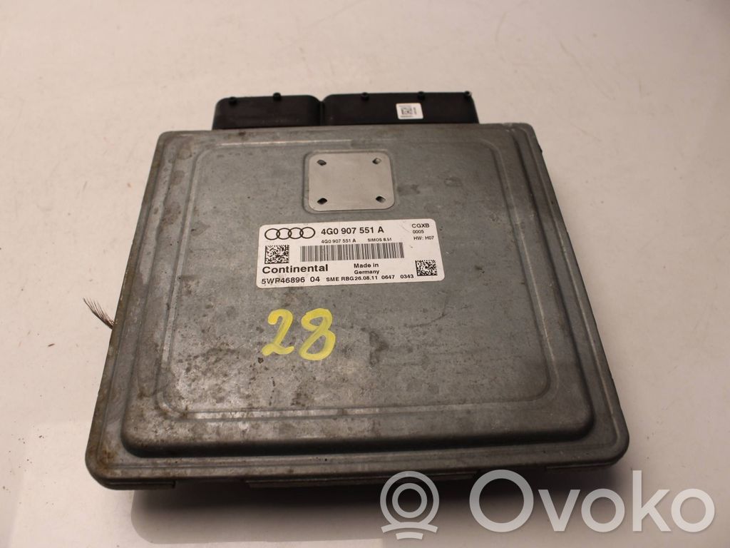 Engine control unit/module   4G0907551A,5WR4689604