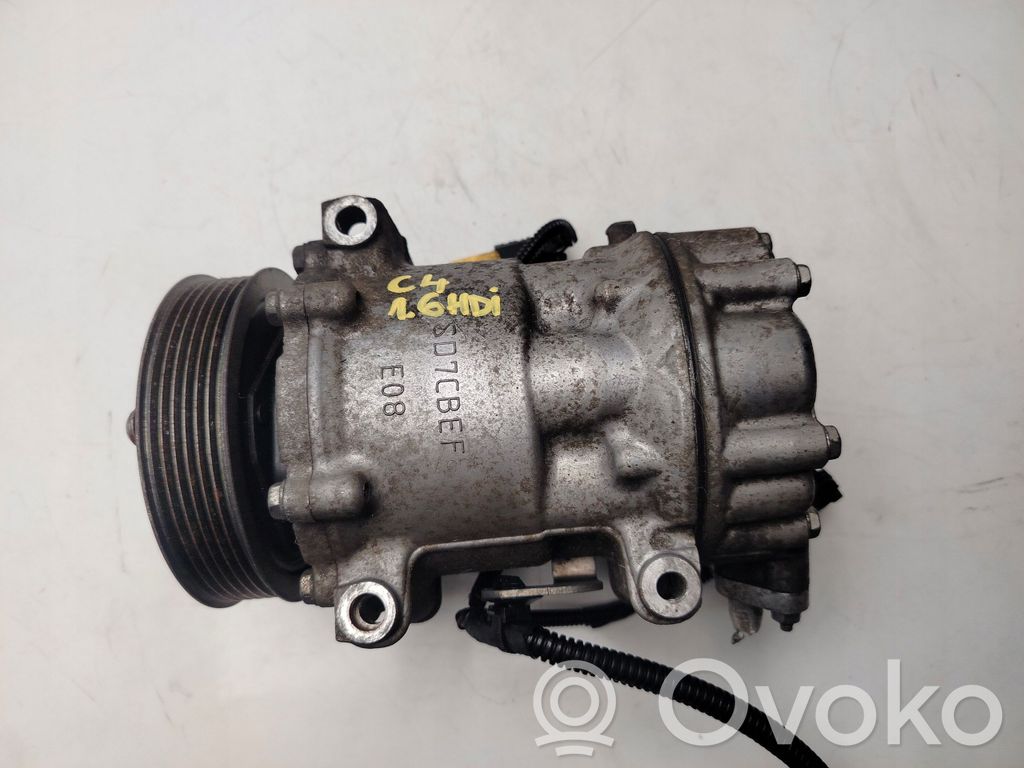 Citroen C4 II Air conditioning (A/C) compressor (pump) 