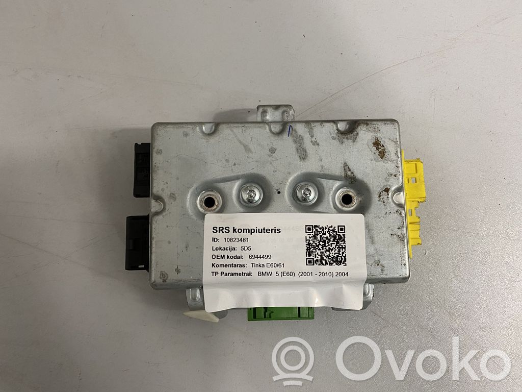 BMW 5 E60 E61 Airbag control unit/module 