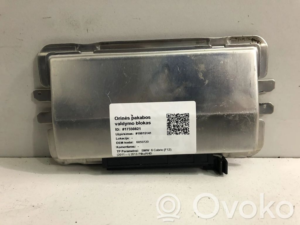 BMW 6 F12 F13 Sterownik / Moduł tylnego zawieszenia pneumatycznego 