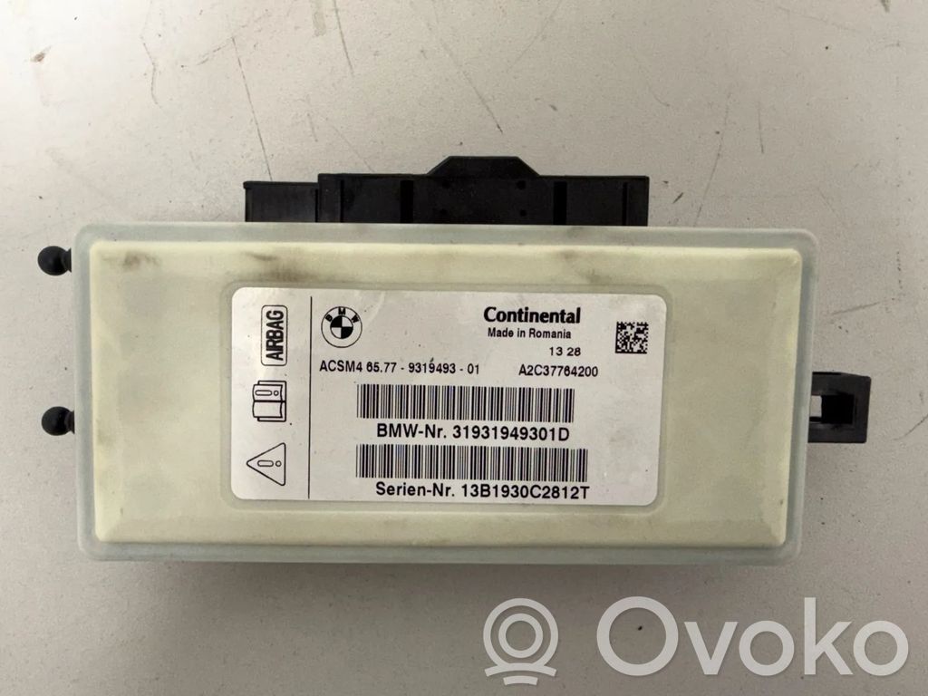 BMW 6 F06 Gran coupe Unitate/modul de comandă airbaguri 
