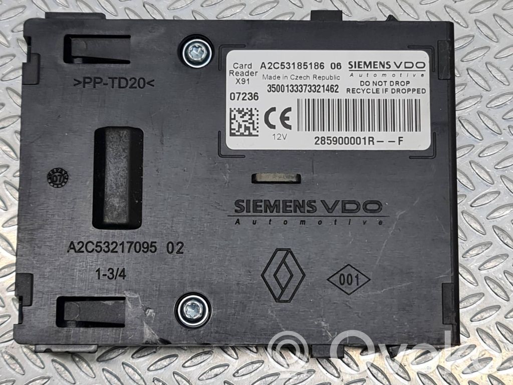 Renault Laguna III Ignition key card reader 