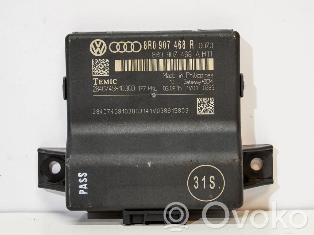 Audi A4 S4 B8 8K Módulo de control Gateway 