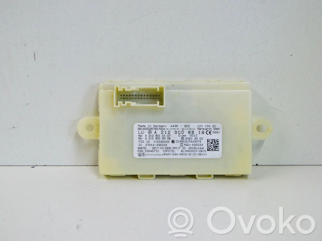 Mercedes-Benz CLA C117 X117 W117 Module de contrôle sans clé Go 