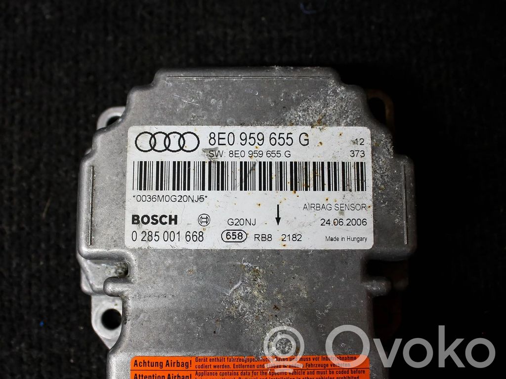 Audi A4 S4 B7 8E 8H Centralina/modulo airbag