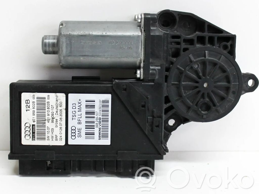 Audi A8 S8 D3 4E Etuoven ikkunan nostomoottori 