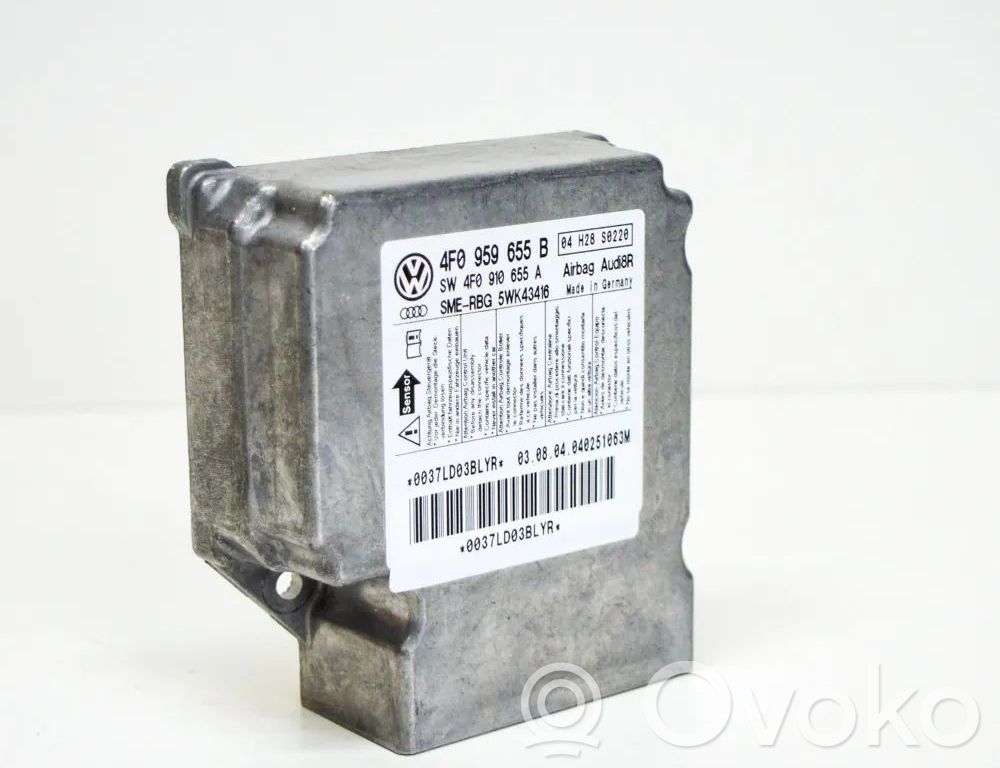 Audi A6 S6 C6 4F Centralina/modulo airbag