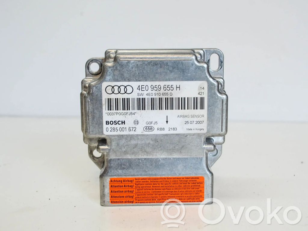 Turvatyynyn ohjainlaite/moduuli   4E0959655H
