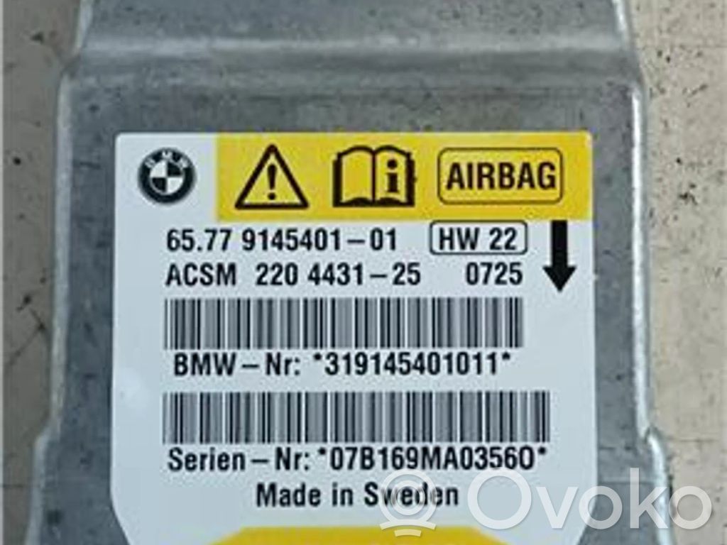 Unidad de control/módulo del Airbag   6577914540101