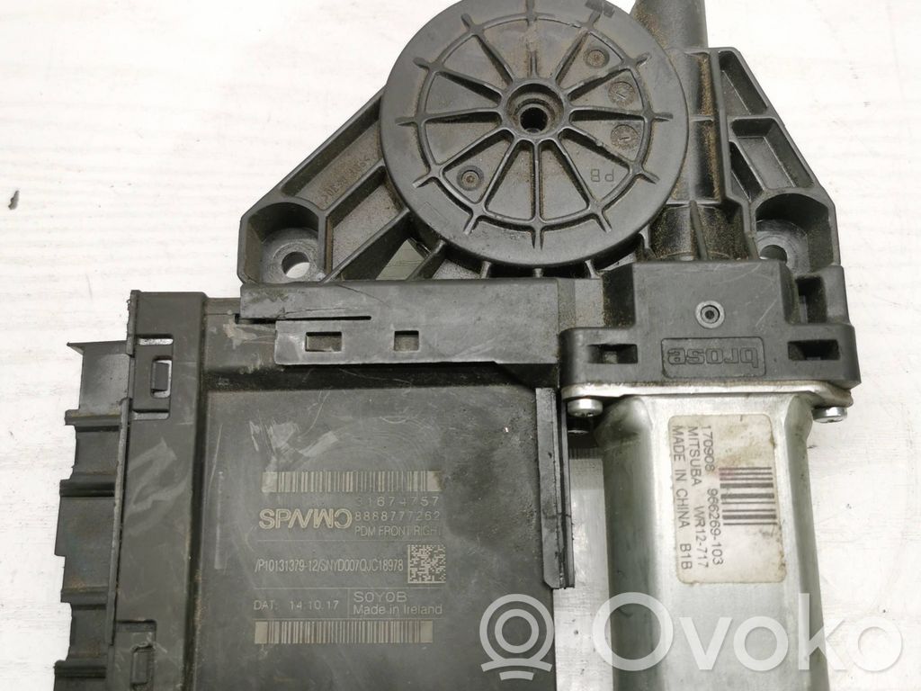 Silnik regulatora szyby drzwi przednich   31674757,8888777262,P10131379