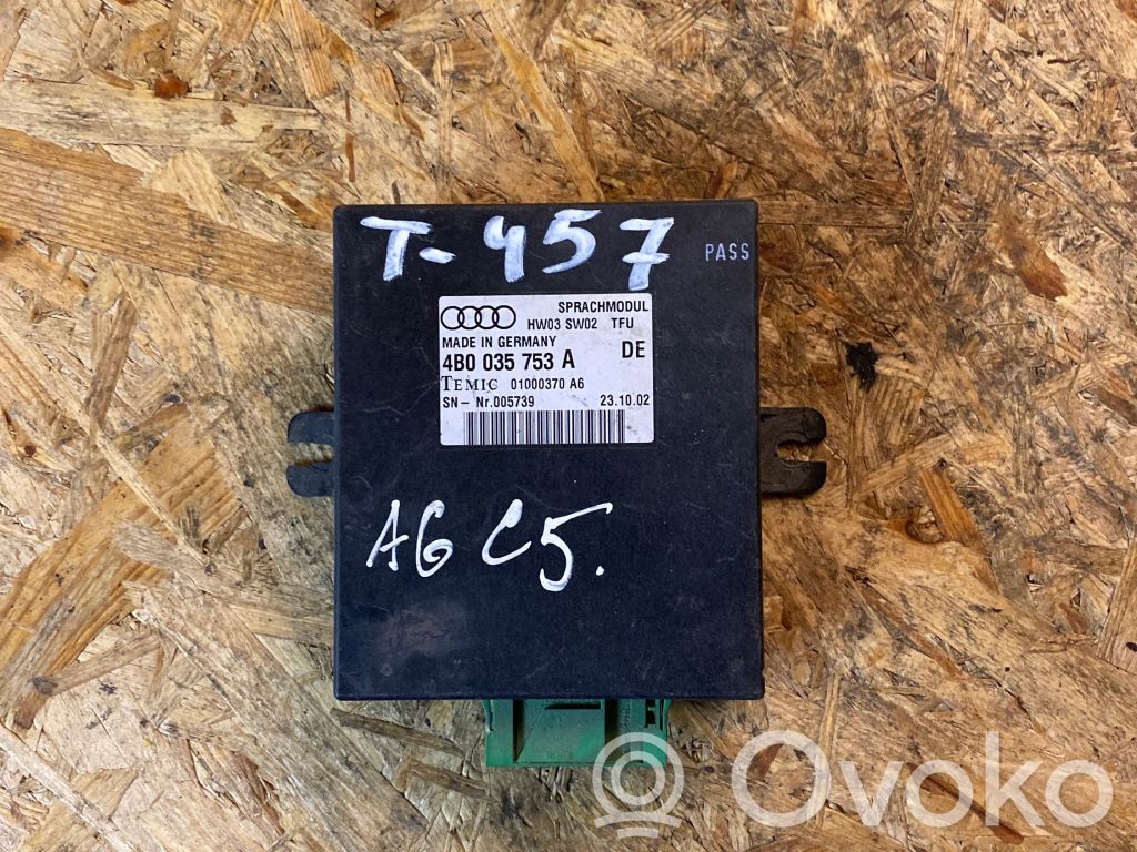 Audi A6 S6 C5 4B Inne komputery / moduły / sterowniki 