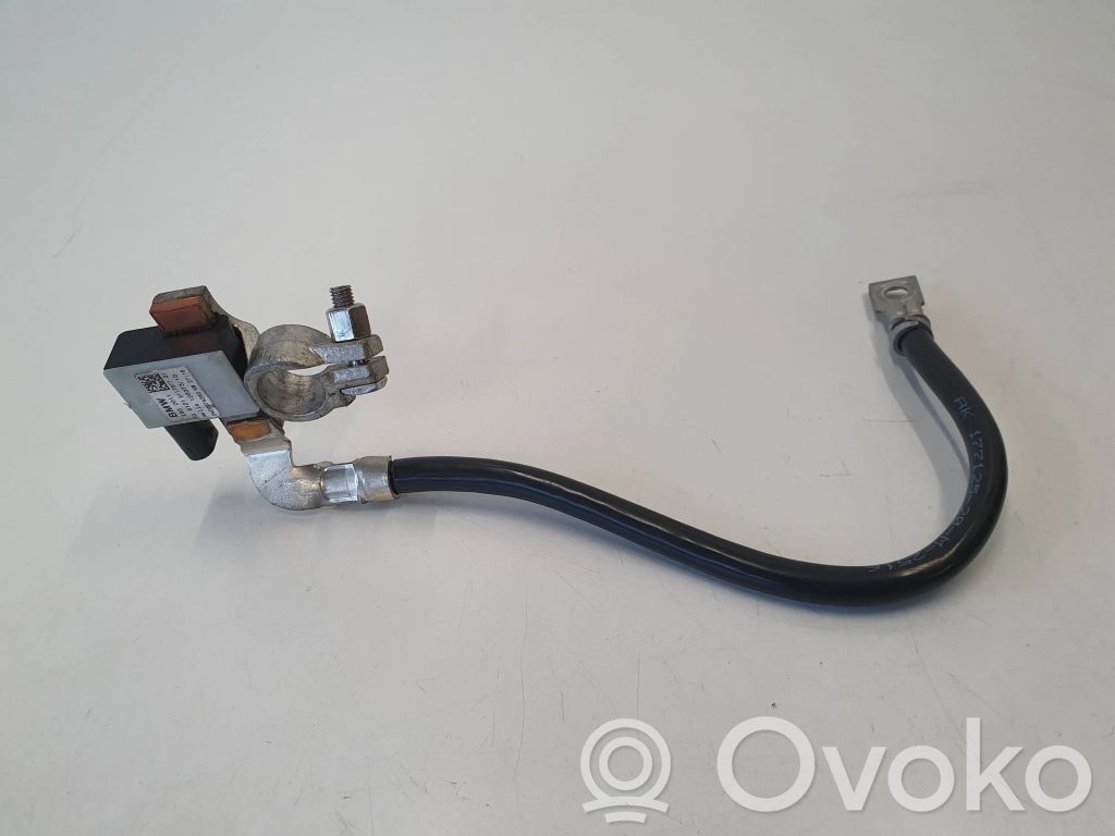 BMW 3 F30 F35 F31 Minus / Klema / Przewód akumulatora 