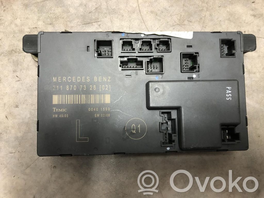 Mercedes-Benz E AMG W211 Autres unités de commande / modules 