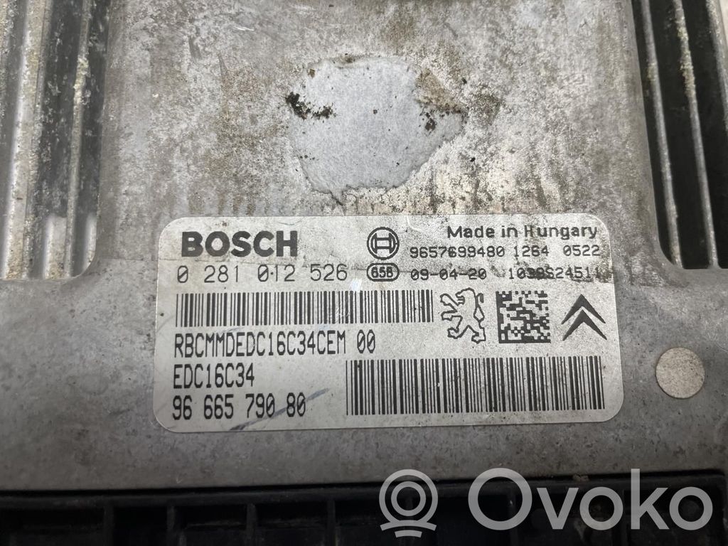 Peugeot 206+ Engine control unit/module 