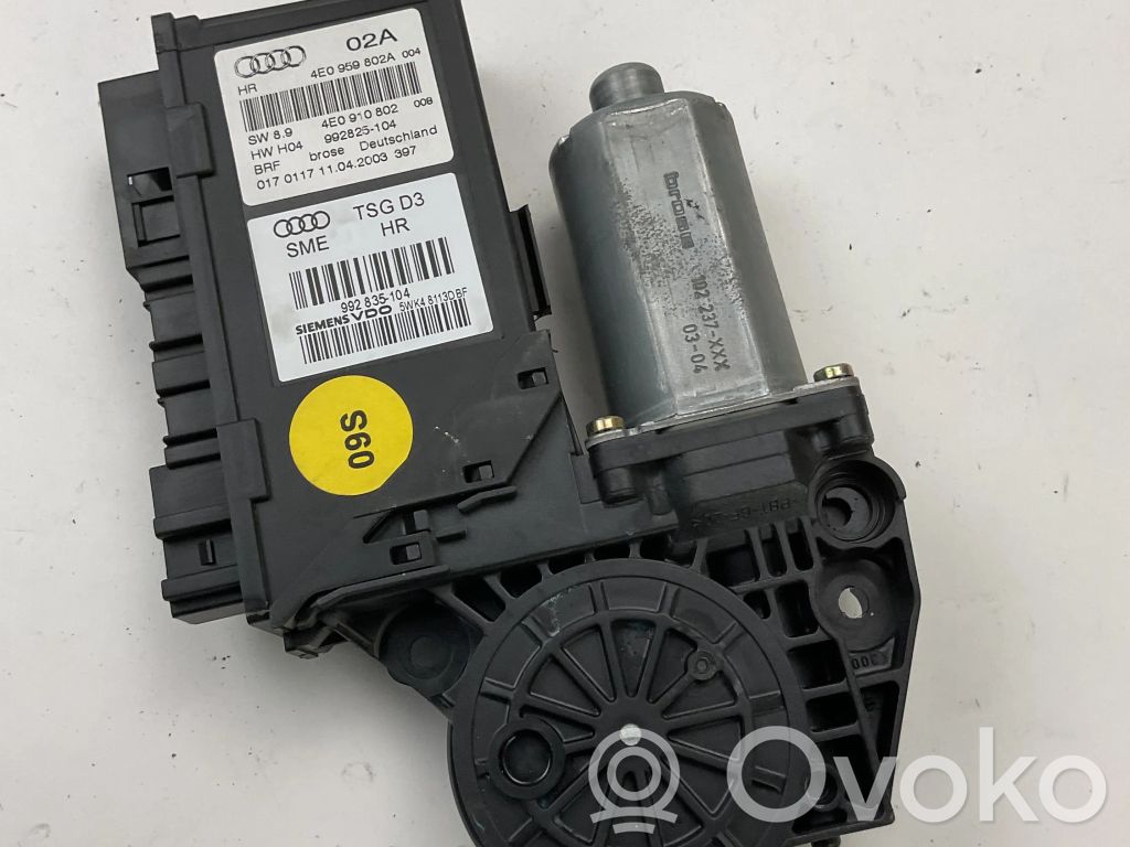 Rear door window regulator motor   4E0959802A,4E0910802,992825104