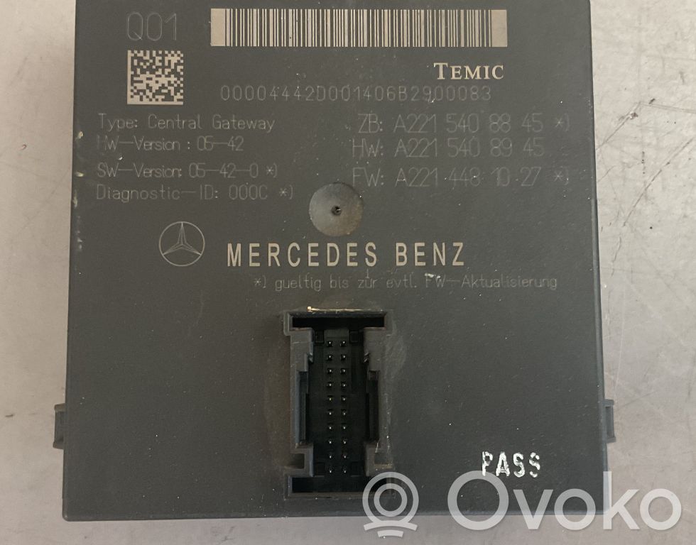 Módulo de control Gateway   A2215408845,A2215408945