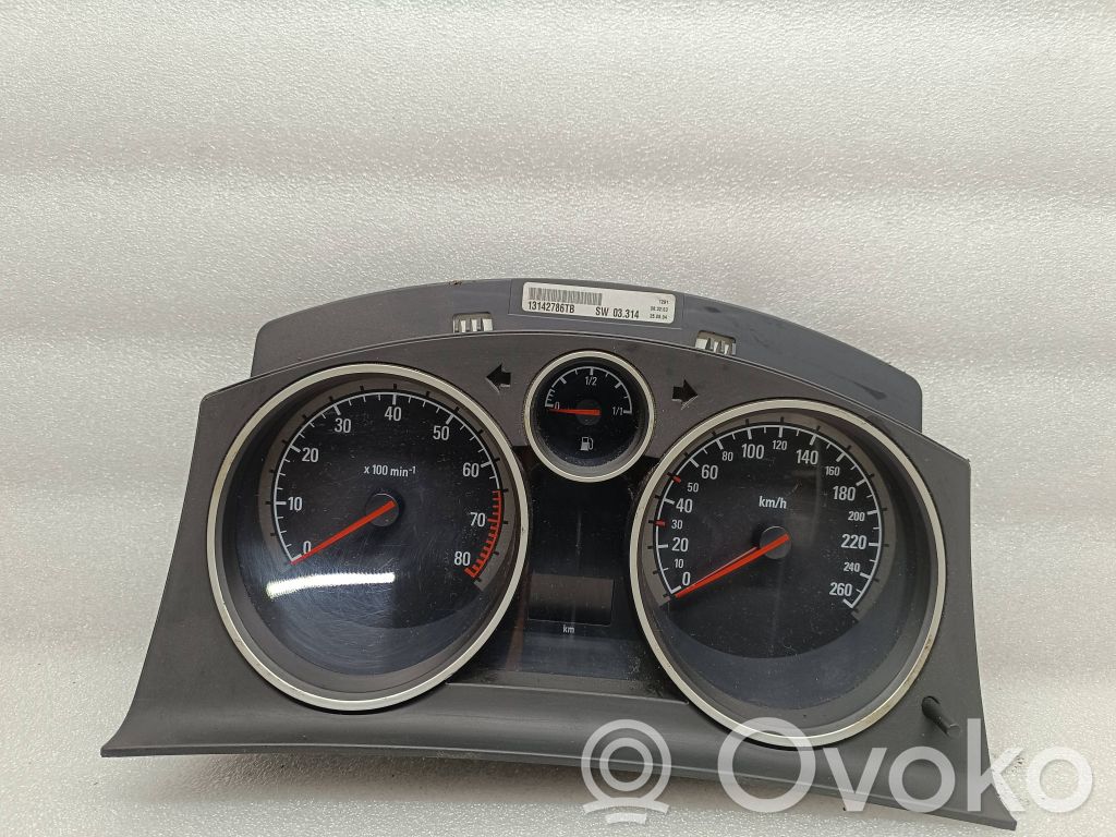 Opel Astra H Licznik / Prędkościomierz 