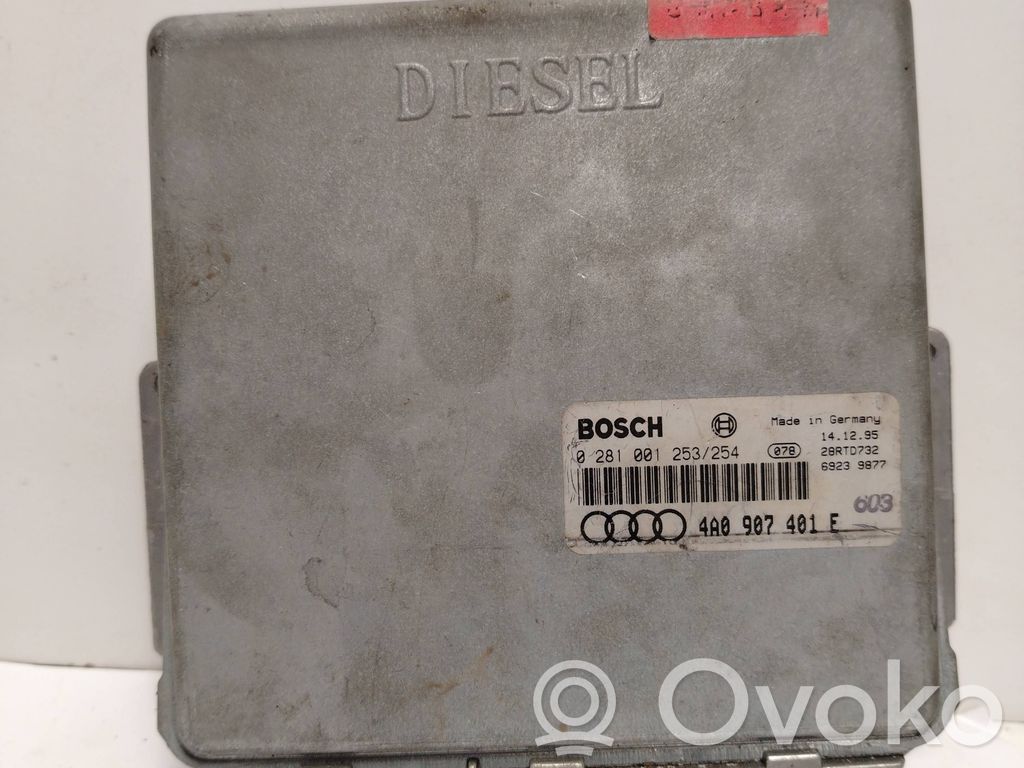 Engine control unit/module   0281001253,4A0907401E,28RTD732