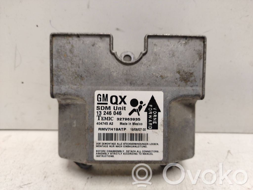 Sterownik / Moduł Airbag   13246046,327963935,4047452