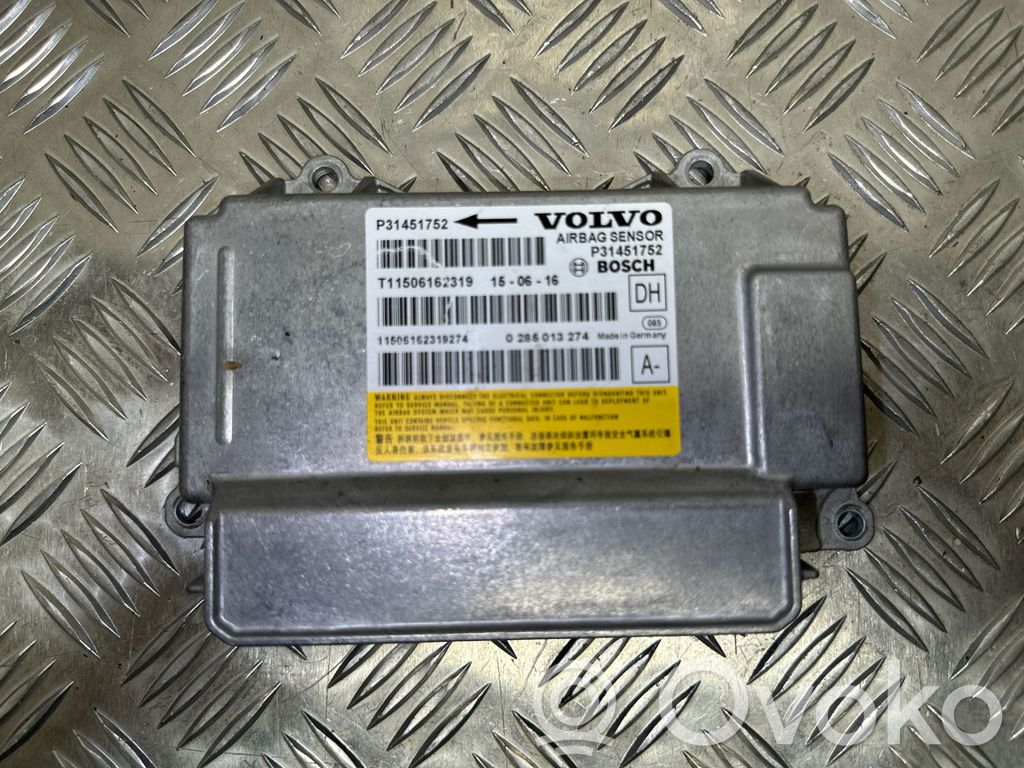 Volvo V60 Airbag control unit/module 
