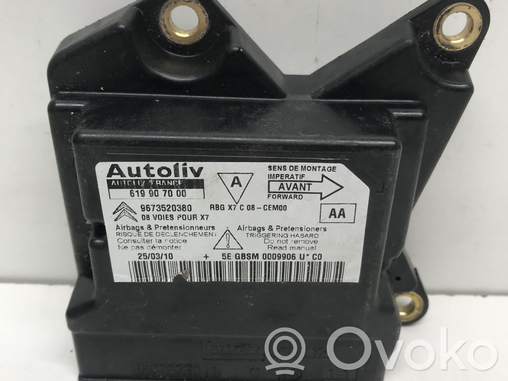 Airbag control unit/module   9673520380