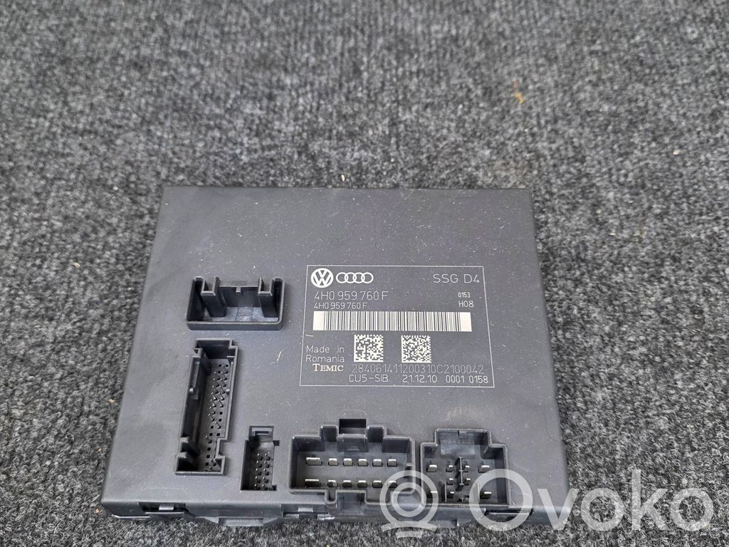 Audi A8 S8 D4 4H Sēdekļa vadības modulis 