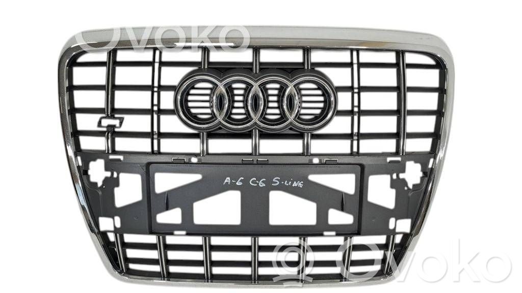 Audi A6 S6 C6 4F Front bumper upper radiator grill 