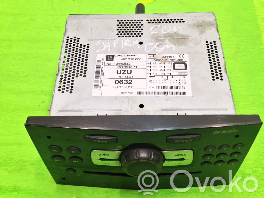 Panel / Radioodtwarzacz CD/DVD/GPS   497316088,13440632