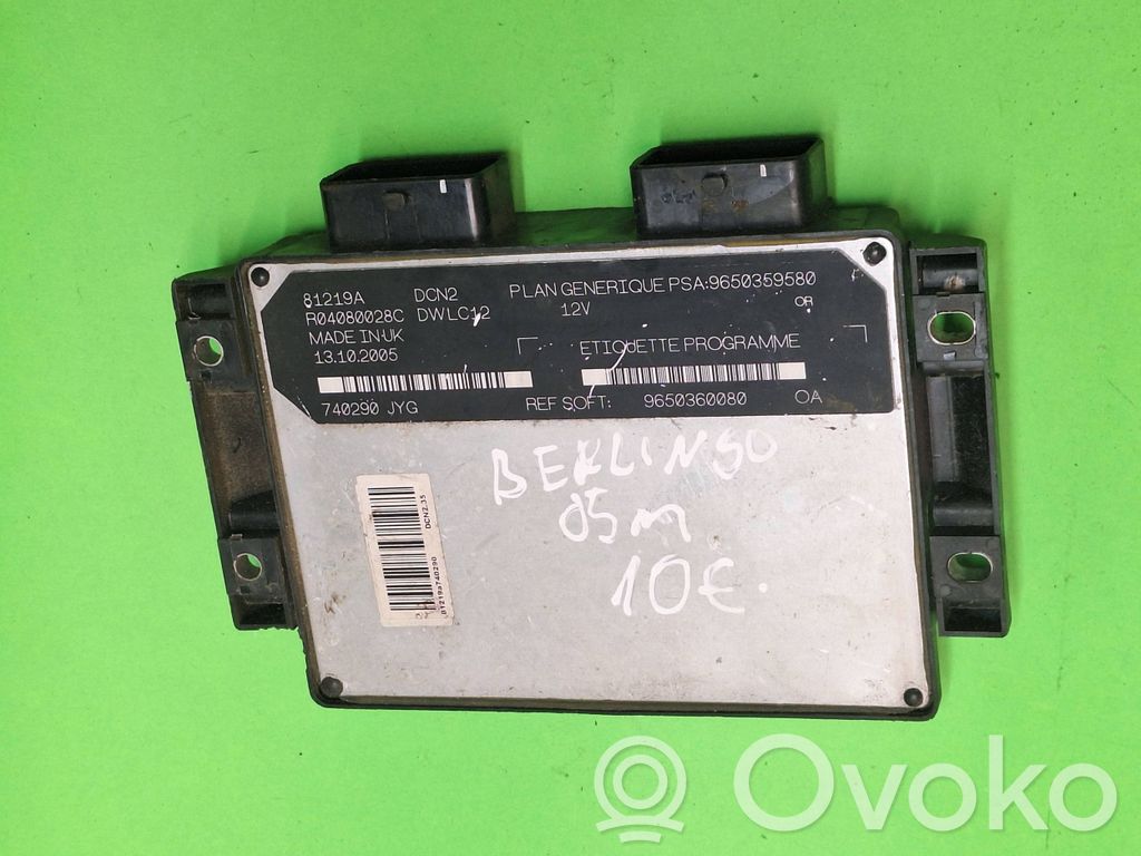Citroen Berlingo Engine control unit/module 