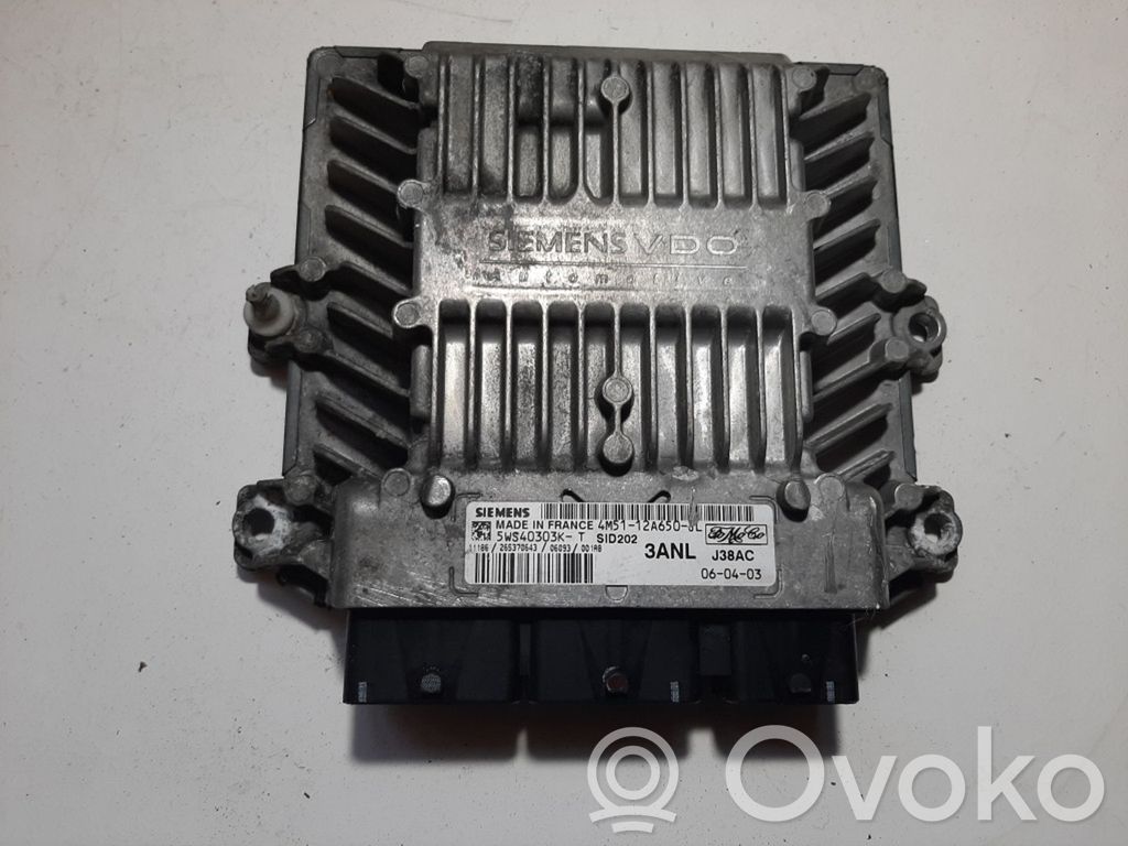 Engine control unit/module   5WS40303KT,4M5112A650JL,3ANL