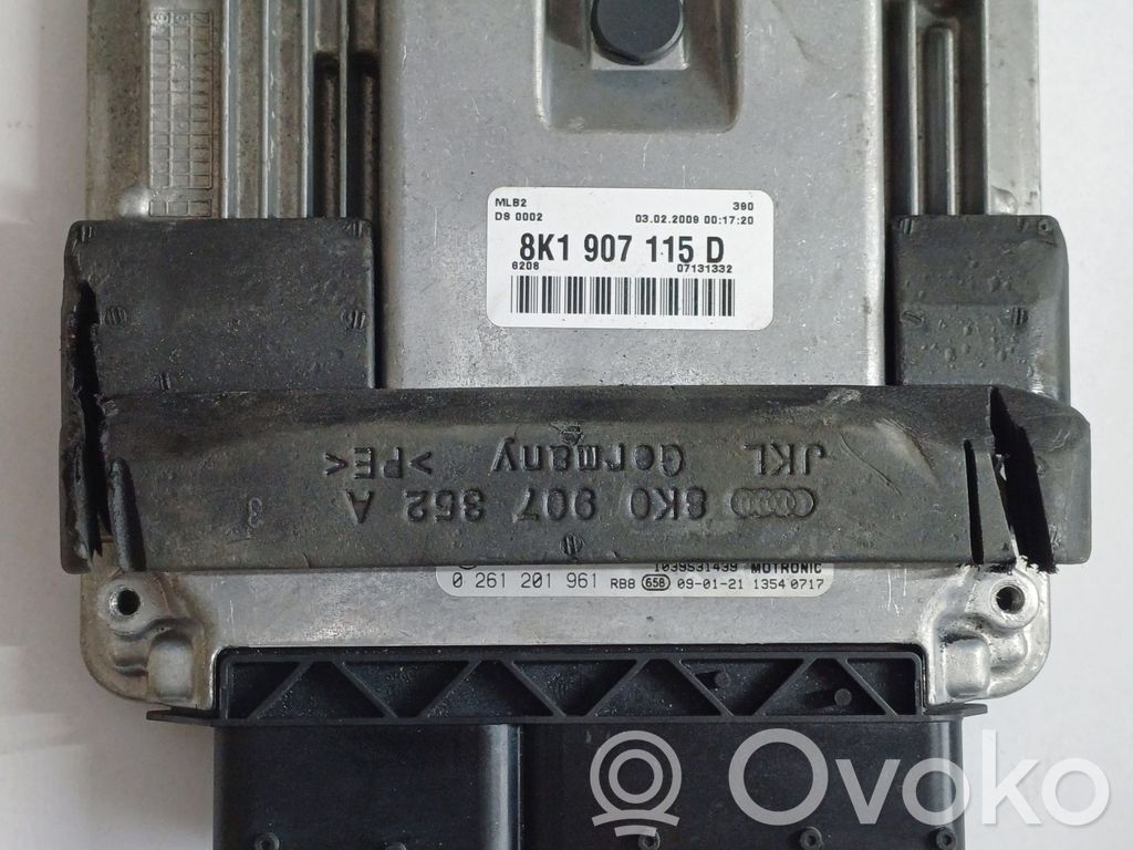 Engine control unit/module   8K1907115D,0261201961