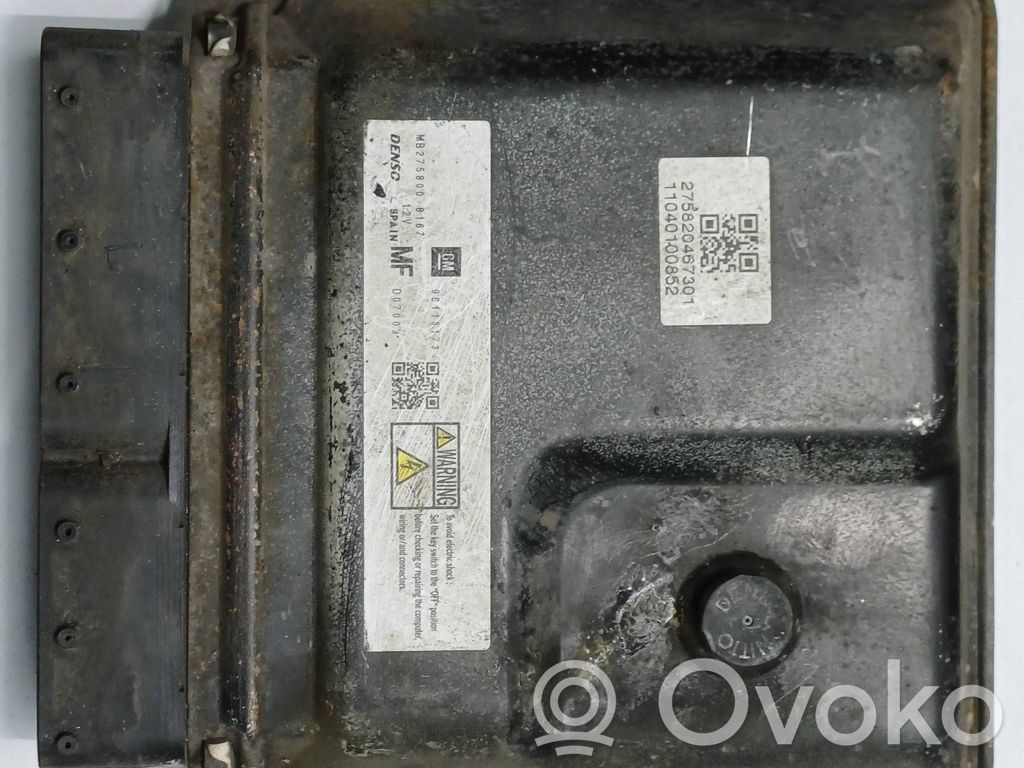 Opel Zafira B Engine control unit/module 