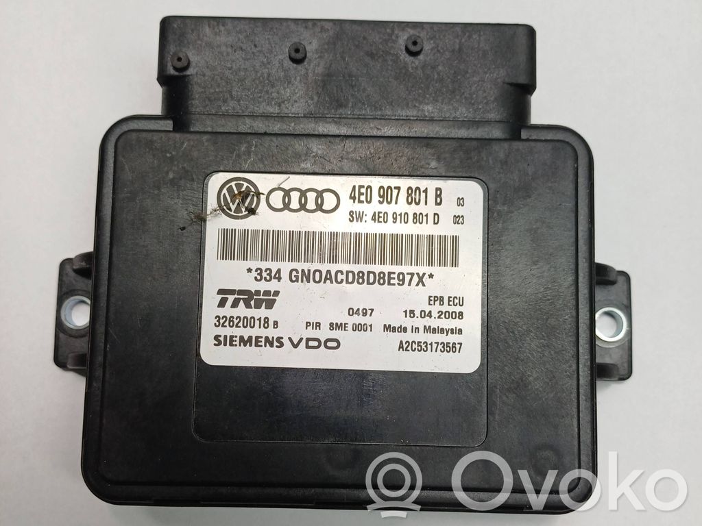 Hand brake control module   4E0907801B,4E0907801D