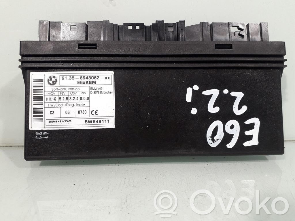 BMW 5 E60 E61 Komforto modulis 