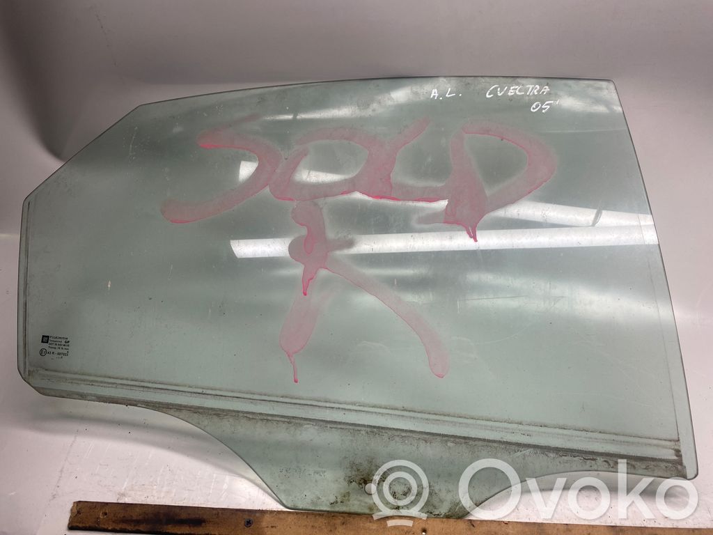 Opel Vectra C Rear door window glass 