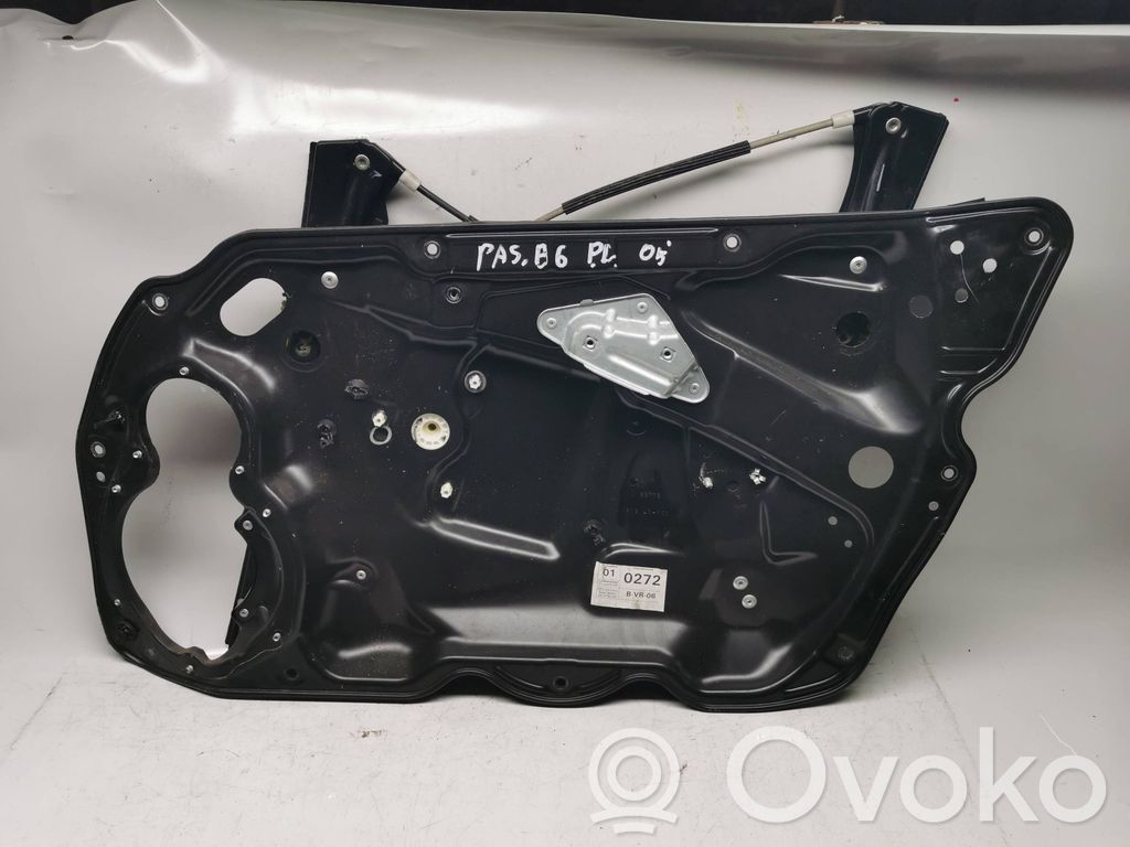 Volkswagen PASSAT B6 Mechanizm podnoszenia szyby przedniej bez silnika 