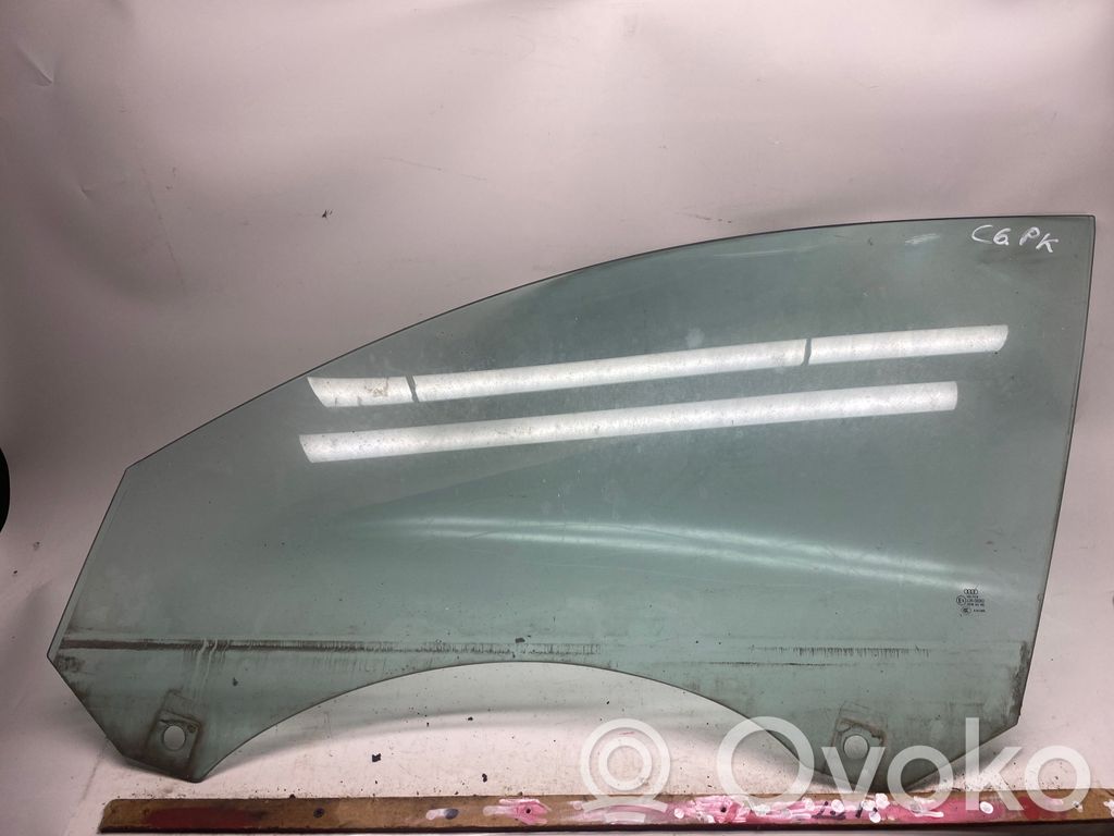 Audi A6 S6 C6 4F Front door window glass four-door 