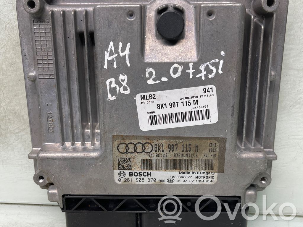 Audi A4 S4 B8 8K Engine control unit/module 