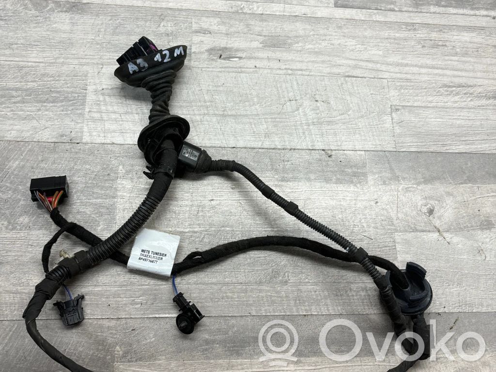 Audi A3 S3 8P Cableado de puerta trasera 