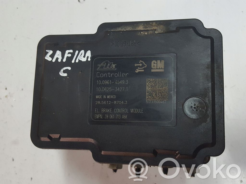 Opel Zafira C Bomba de ABS 