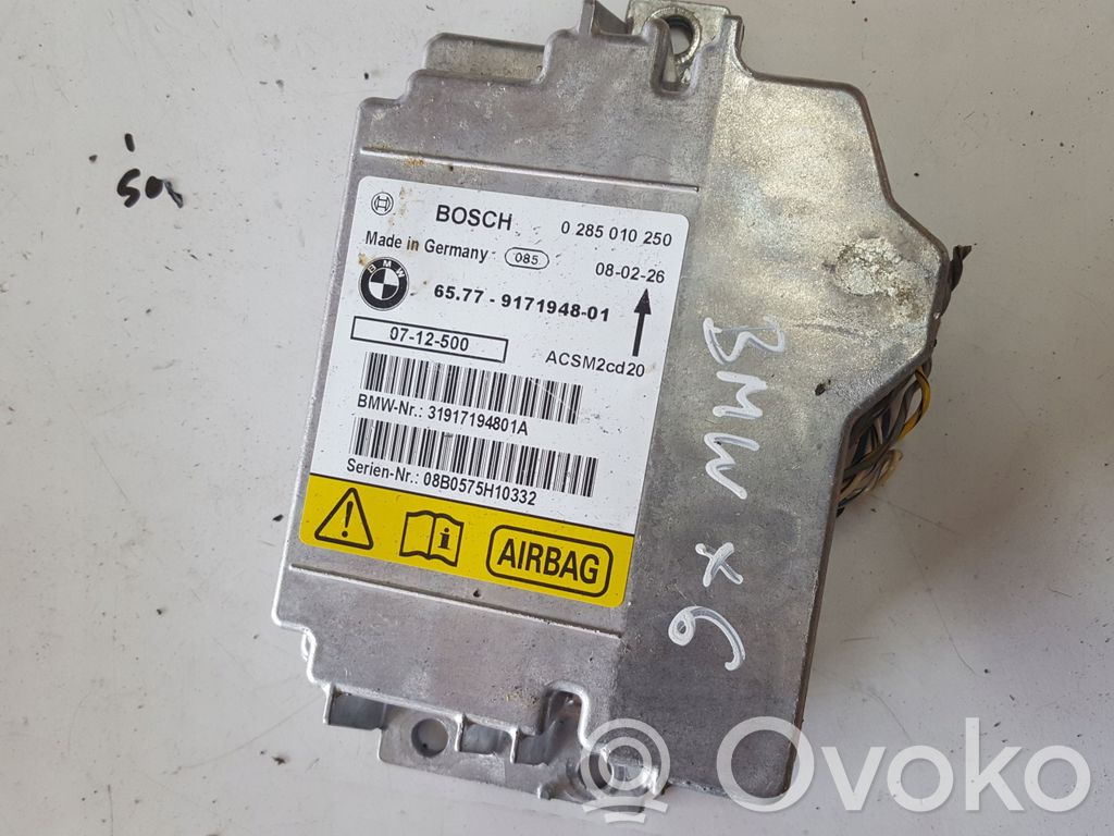 Airbag control unit/module   9171948