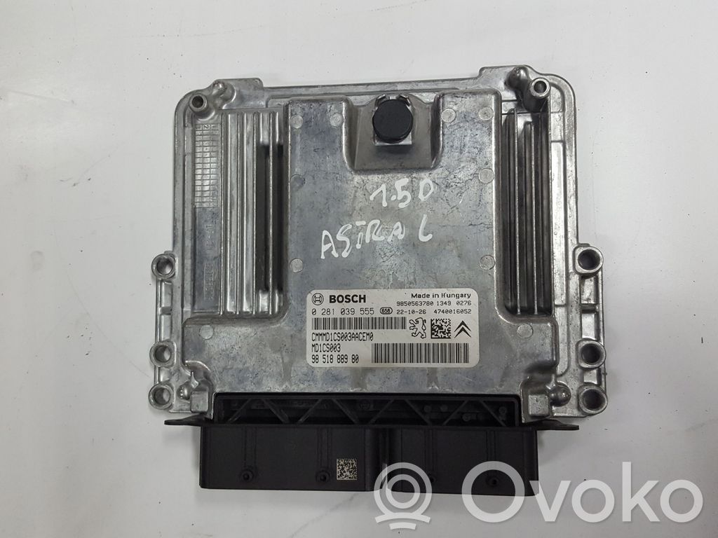 Opel Combo D Engine control unit/module 