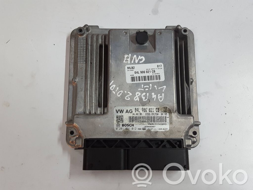 Engine control unit/module ECU   04L906021CBXAUTOP,04L906021CB,0281031012